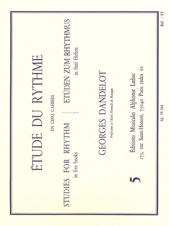 DANDELOT G. - ESTUDIO DEL RITMO V.5 -
