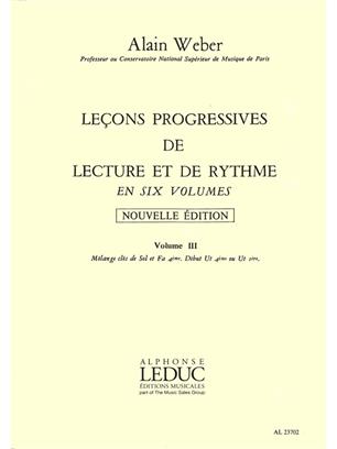 WEBER A. - LECCIONES PROGRESO RITMICO V.3 -