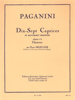 PAGANINI N. - CAPRICHOS Y MOVIMIENTO PERPETUO (17) -