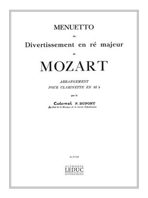 MOZART W.A. - MINUETO DIVERTIMENTO -
