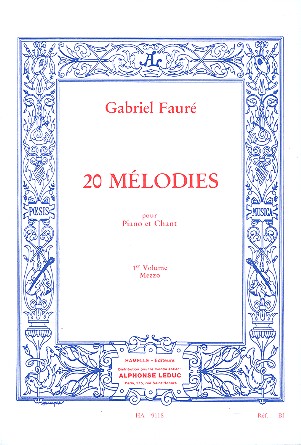 FAURE G. - MELODIAS Y CANCIONES V.1 (20) -MEZZO SOPRANO