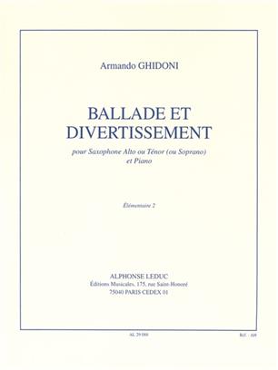 GHIDONI A. - BALLADE ET DIVERTSSEMENT -