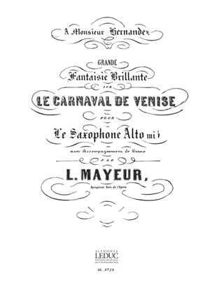 MAYEUR L. - CARNAVAL DE VENECIA -