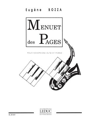 BOZZA E. - MENUET DES PAGES -