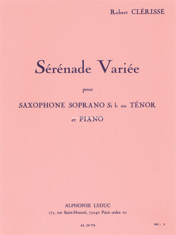 CLERISSE R. - SERENADE VARIEE -