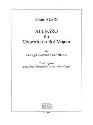 HANDEL G.F. - ALLEGRO DEL CONCIERTO SOL M - OP.4 Nº1 (2TR)