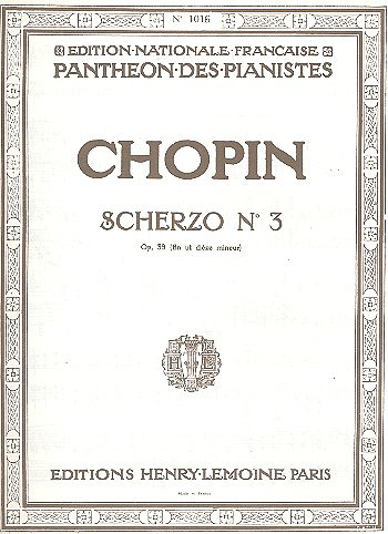 CHOPIN F. - SCHERZO DO#m Nº 3 OP.39