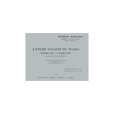 G. - ETUDE VIVANTE PREPARATOIRE MAITRE -