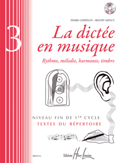 CHEPELOV/MENUT - DICTEE EN MUSIQUE Vº3+CD