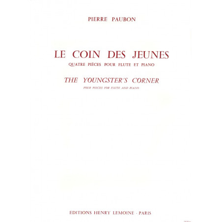PAUBON P. - COIN DES JEUNES (4 PIEZAS) -