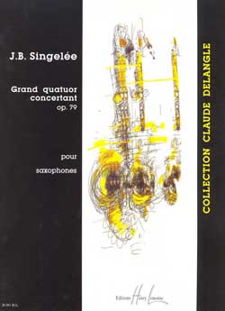 SINGELEE J.B. - GRAN CUARTETO CONCERTANTE (SC+PT) (SATB) - OP.79