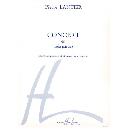 LANTIER P. - CONCIERTO EN TRES PARTES -