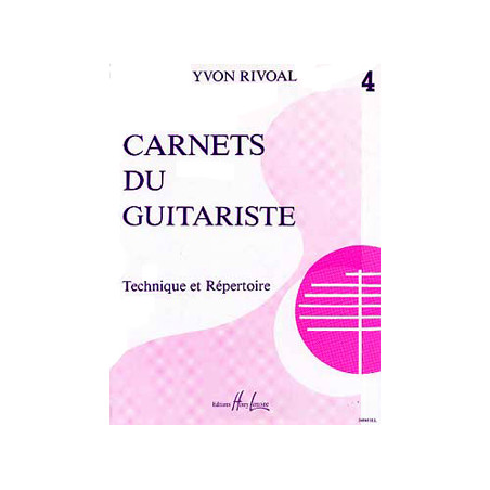 RIVOAL Y. - CARNETS DU GUITARISTE V.4 -