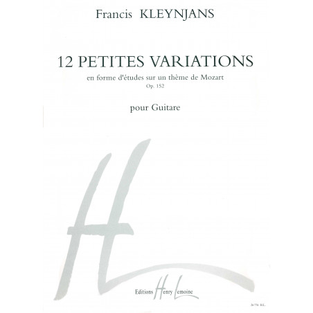 KLEYNJANS F. - PEQUEÑAS VARIACIONES (12) - OP.152