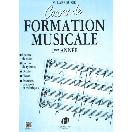 LABROUSSE M. - CURSO DE FORMACION MUSICAL V.1 -