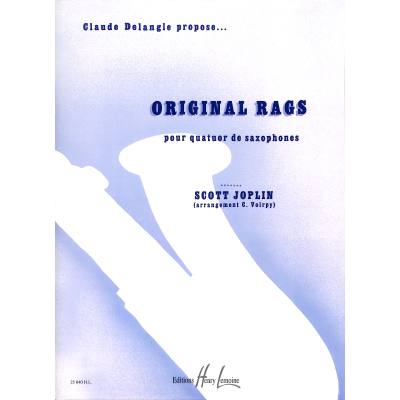 JOPLIN S. - ORIGINAL RAGS (SC+PT) (SATB) (4S) -