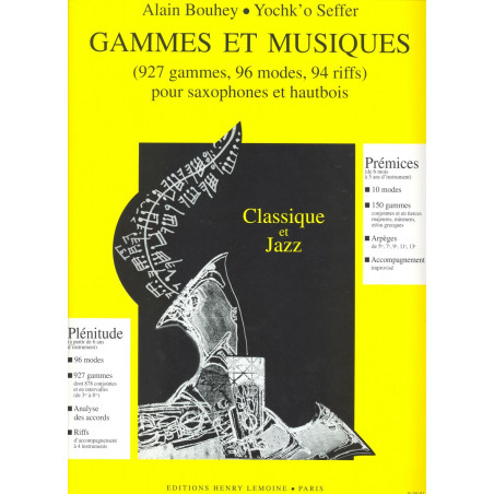 SEFFER - GAMMES ET MUSIQUES -