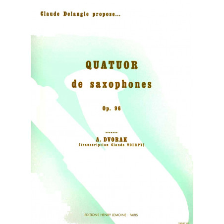 DVORAK A. - CUARTETO FA M (PT) (SATB) EL AMERICANO - OP.96