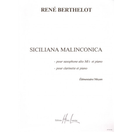 BERTHELOT R. - SICILIANA MELANCOLICA -
