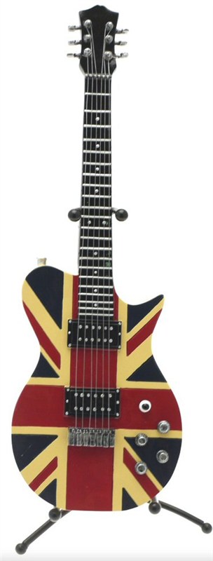 REGALO - HUCHA EN FORMA DE GUITARRA "UNION KACK" *DESCATALOGADO*