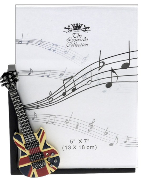 REGALO - MARCO FOTOGRAFICO DE GUITARRA ELECTRICA " UNION JACK "