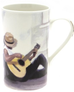 REGALO - TAZA  BLANCA GUITARRISTA ***DESCATALOGADO***