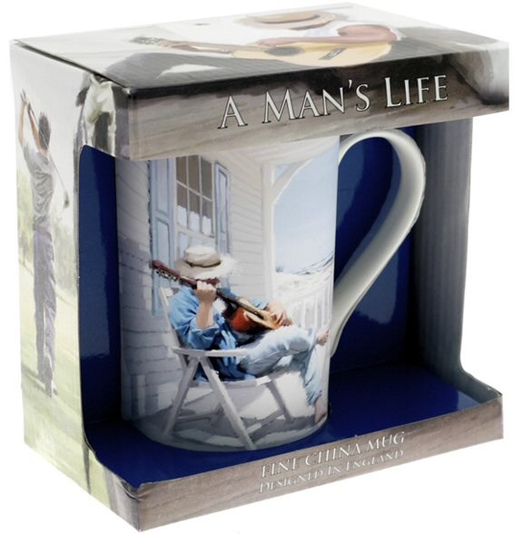 REGALO - TAZA BLANCA GUITARRISTA PLAYA*DESCATALOGADO