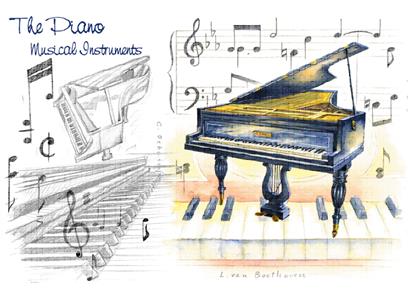 REGALO - TARJETA PIANO DE COLA