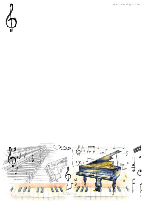 REGALO - TACO DE HOJAS A5 CON PIANO DE COLA