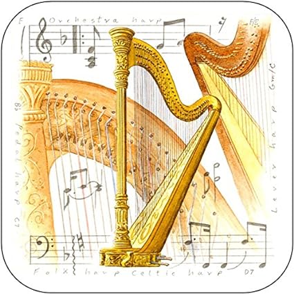 REGALO - POSA VASOS BLANCO CON ARPAS