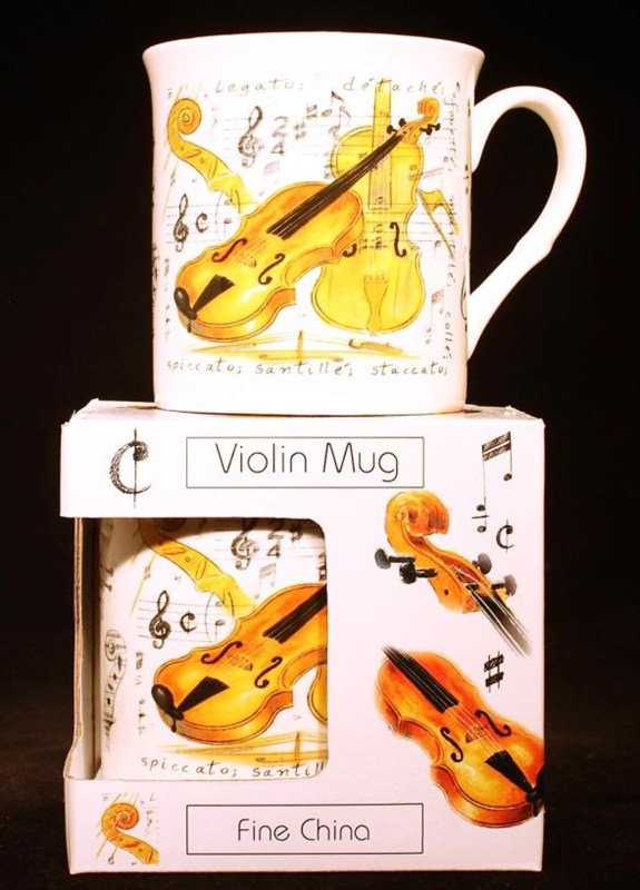 REGALO - TAZA BLANCA VIOLINES