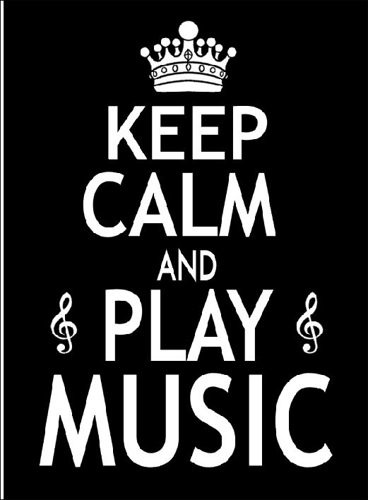 REGALO - TARJETA "Keep calm and play music"