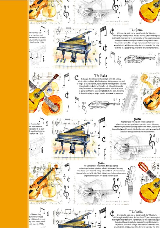 REGALO - LIBRETA CON MOTIVOS MUSICALES (TAMAÑO A4)