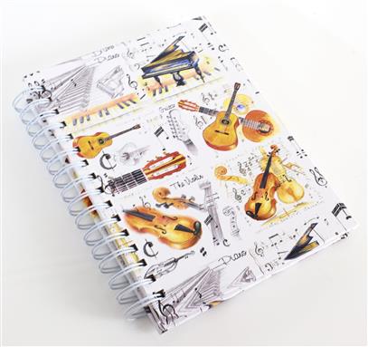 REGALO - LIBRETA CON MOTIVOS MUSICALES (TAMAÑO A6) *DESCATALOGADO*