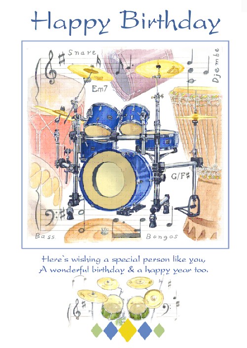 REGALO - TARJETA "Happy Birthday" BATERIAS