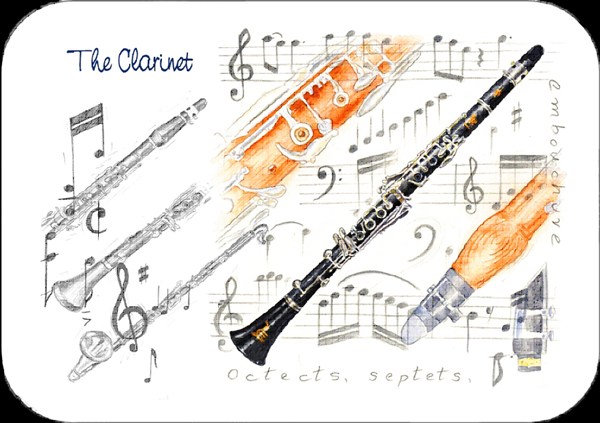 REGALO - MANTELITO INDIVIDUAL DE CLARINETES