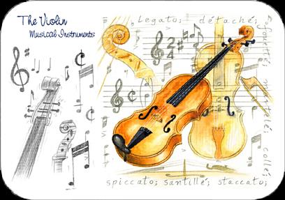 REGALO - MANTELITO INDIVIDUAL DE VIOLINES