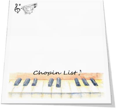REGALO- BLOCK NOTAS (CHOPIN)