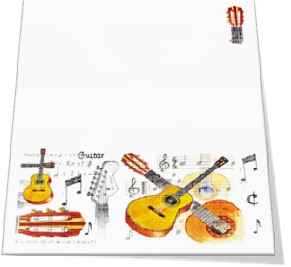 REGALO- BLOCK NOTAS (GUITARRAS DIBUJADAS) *DESCATALOGADO*