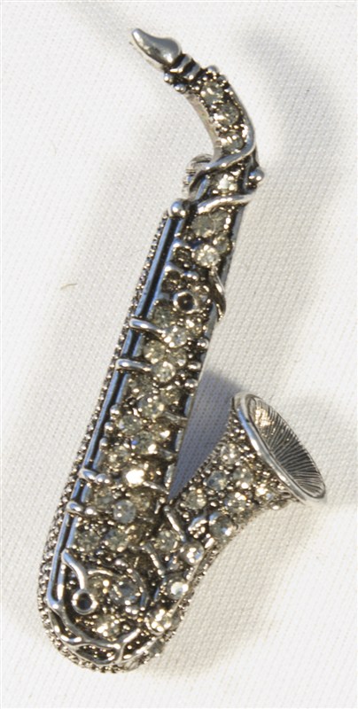 REGALO - BROCHE SAXOFON ACABADO PLATA