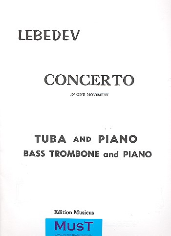 LEBEDJEW A. - CONCIERTO UN MOVIMIENTO TUBA