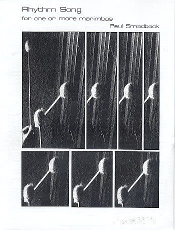 SMADBECK P. -RHYTHM -SONG FOR ONE OR TWO MARIMBAS