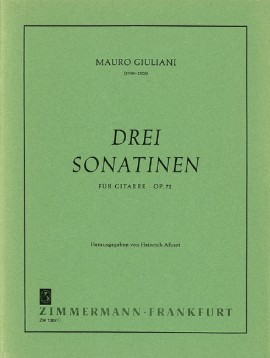 GIULIANI M. - SONATINAS (3) - OP.71