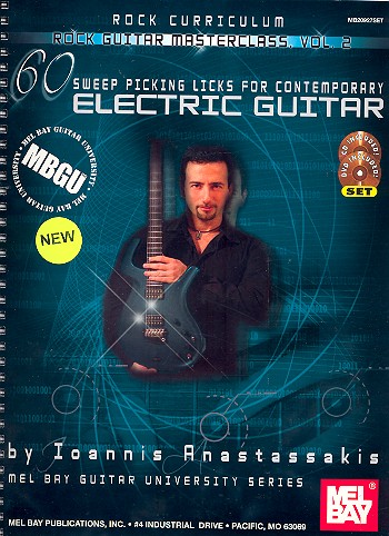 ANASTASSAKIS I. - 60 SWEEP PICKING LICKS CD/DVD ELECTRIC GUITAR (TABLATURA)