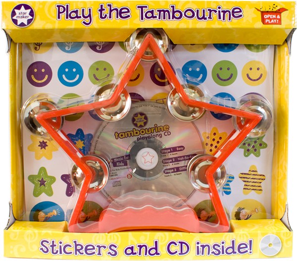 REGALO - TOCA LA PANDERETA +CD (PANDERETA EN FORMA DE ESTRELLA)