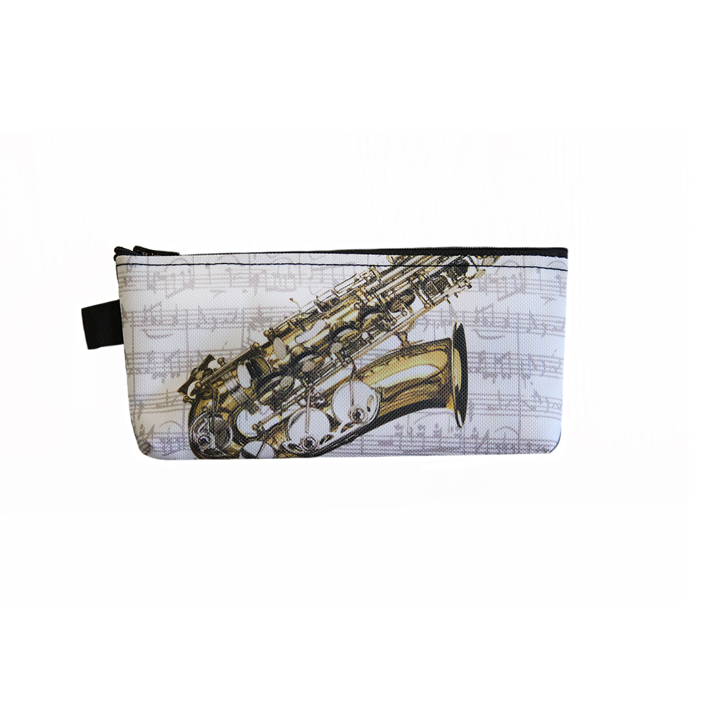 REGALO - ESTUCHE CON MOTIVO MUSICAL (SAXOFON)