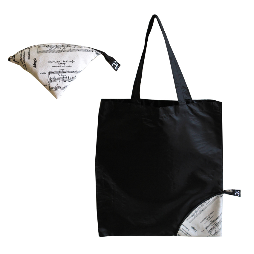 REGALO - BOLSA DE TELA PARA LA COMPRA CON MOTIVOS MUSICALES (TAMAÑO PEQUEÑO)