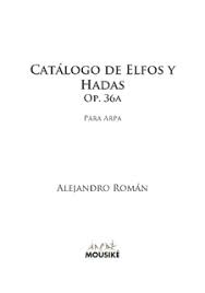 ROMAN A. - CATALOGO DE ELFOS Y HADAS OP.36A - ARPA