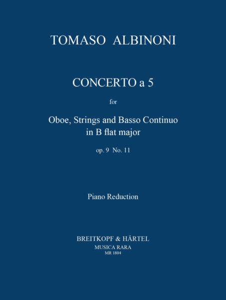 ALBINONI T. - CONCIERTO SIb M - OP.9 Nº11