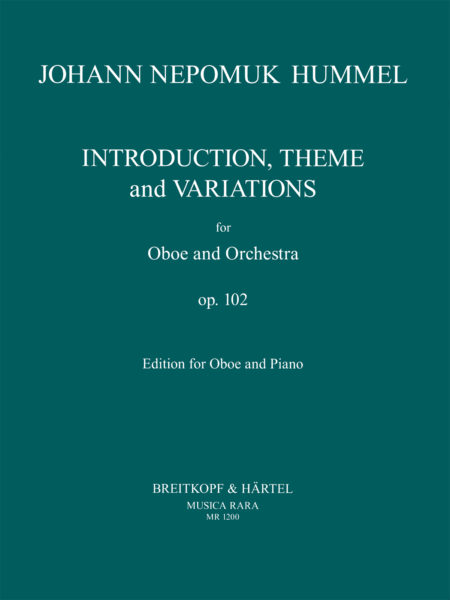 HUMMEL J.N. - INTRODUCCION, TEMA Y VARIACIONES - OP.102
